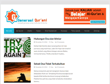 Tablet Screenshot of generasiqurani.com